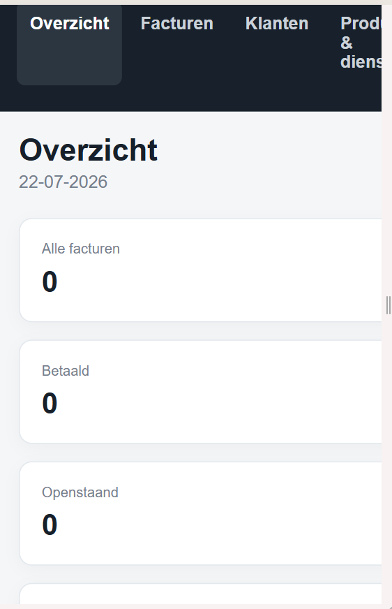 Beydatov Facturen screenshot 2